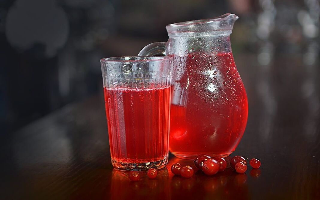 Cranberrysaft zur Bekämpfung von Helminthen.